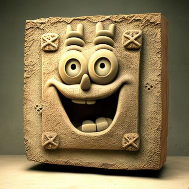 3D модель St Губка Боб из SpongeBob SquarePants Pants (STL)